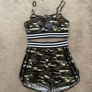 ZAFUL two piece camo set